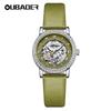 OUBAOER Women's Casual Mechanical Watch with Roman Numeral Dial, Waterproof Design
