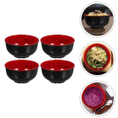 4 Pcs Ramen Bowl Noodles Dining Salad Large Japanese-style Melamine Kitchen Tableware Rice