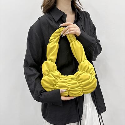 Koreanische Wolkentasche Bubble Achselhandtasche Damen Klein Frisch Einfarbig Vielseitig Schulter Umhängetasche