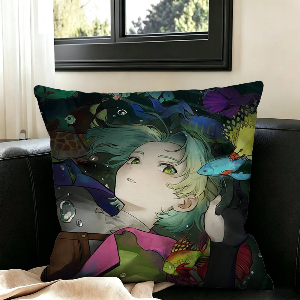 Game GNOSIA Anime Pillow Case Square Double-Sided Sofa Cushion Cover Bedroom Bedside Pillow