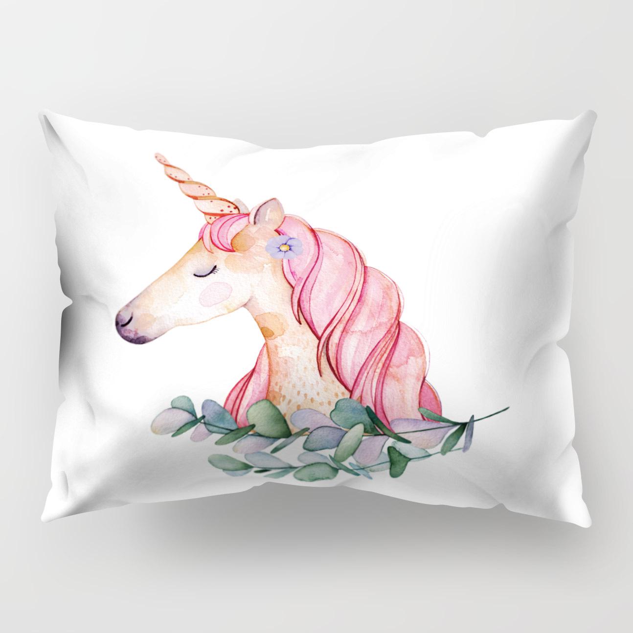 

50*30cm Cute Unique Unicorn Long Pillow Cover 50 * 30Cm without pillow core