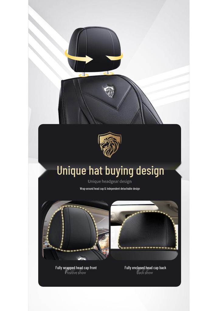 Napa Leather Full Coverage Front Car Seat Covers - All-Season and Universal Fit