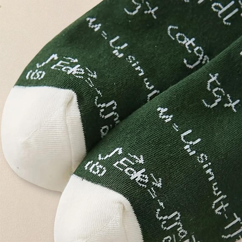 1/2 Paar Kreative Geometrische Muster Mittellange Socken Trendige Bequeme Atmungsaktive Socken Anzug für Alle Jahreszeiten