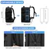 Men's Travel Backpack, Expandable Waterproof Business Backpack, Women School Backpack Students Large School Bag Luggage