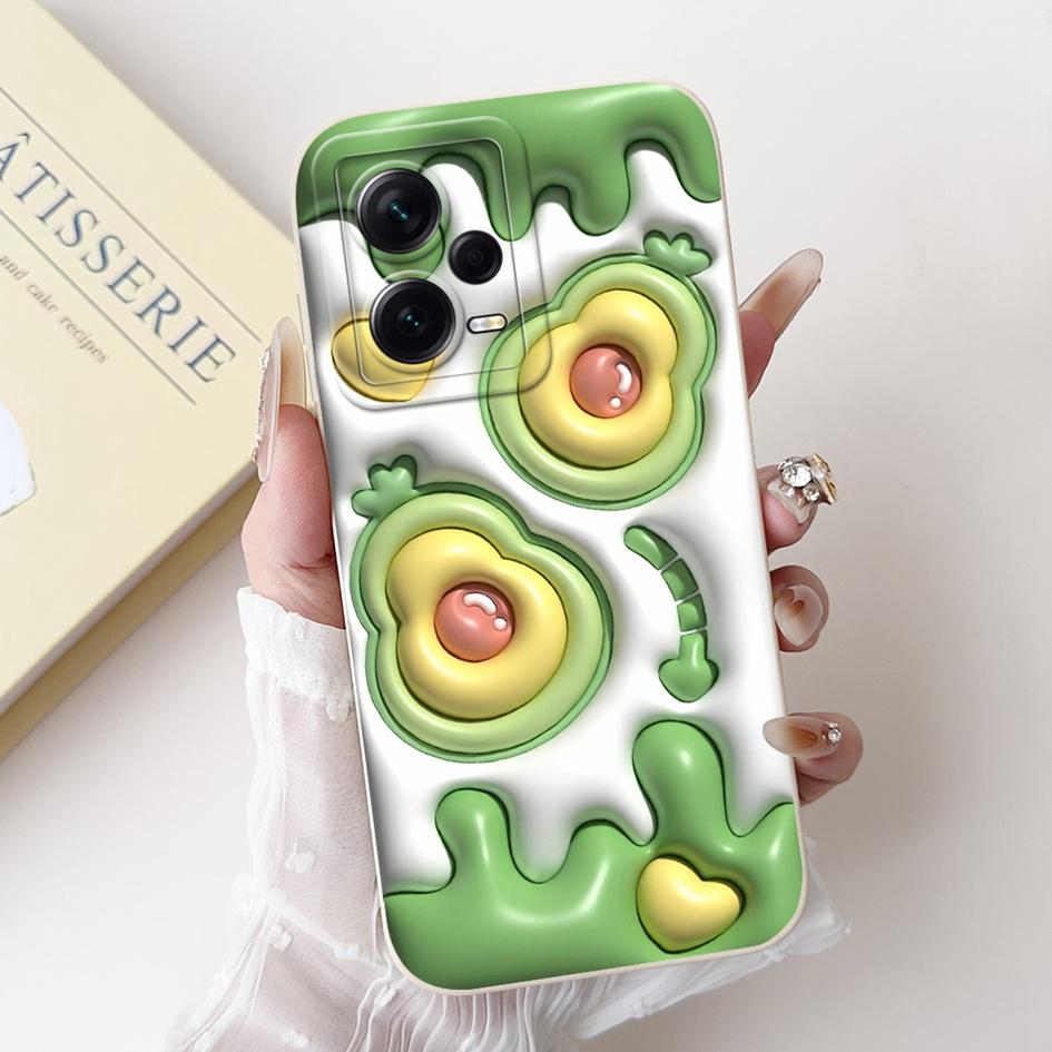 For Xiaomi Poco X5 5G Case Cover Lovely Panda Liquid Silicone Soft Back Cover For Poco X5 Pro Phone Case Coque PocoX5 X5Pro Capa