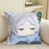 Anime ChibiS of FFrieren Square Sofa Pillow Cover Solid Color Living Room Home Decor Cushion Case