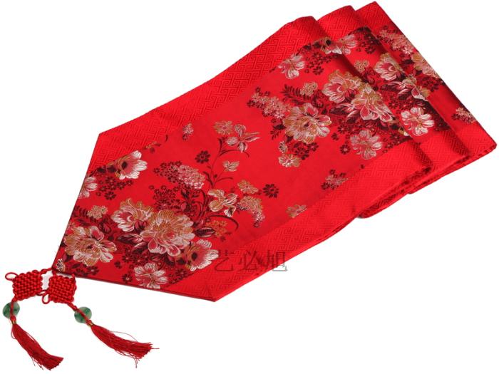 Chinese Style Rural Fashion Table Flag Modern Minimalist Brocade Dining Table Cloth Multi Color Tea Table Cloth Art Table Flag