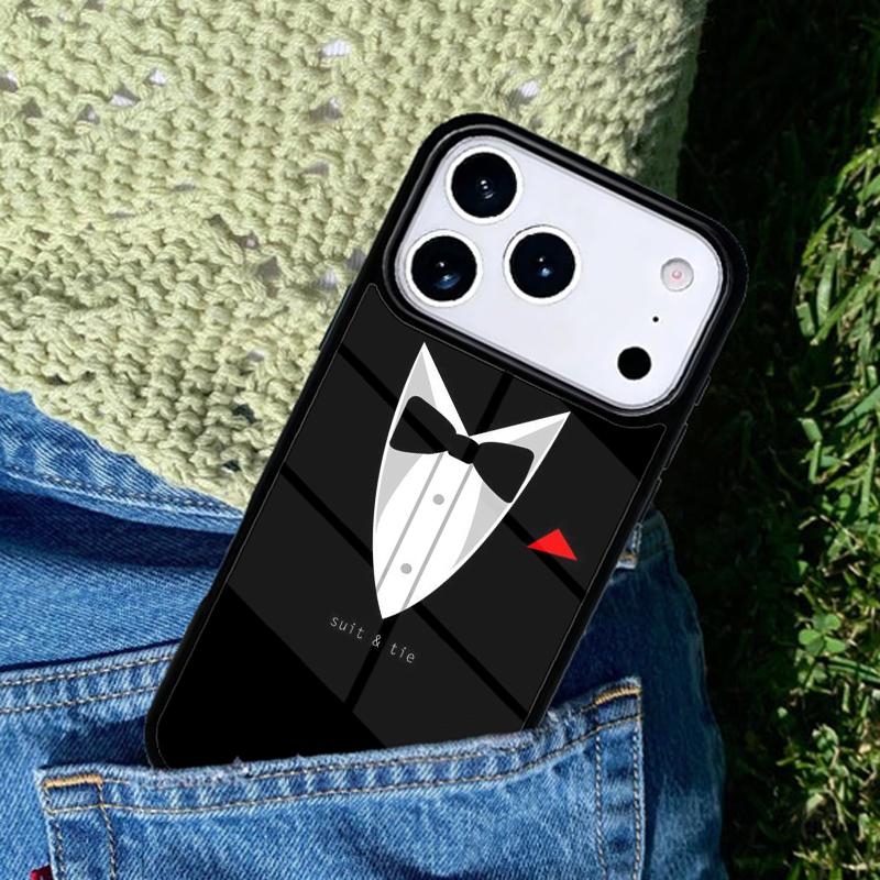 Man Suit Shirt Tie mobile phone case Compatible with IPhone 17 16 15 14 13 12 11Pro Max 17 Air cover