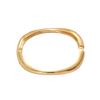 Wind Women's Bracelet Niche Light Luxury Design Geometric 18k Glossy Bracelet Personalized Plain Ring Jewelry Women