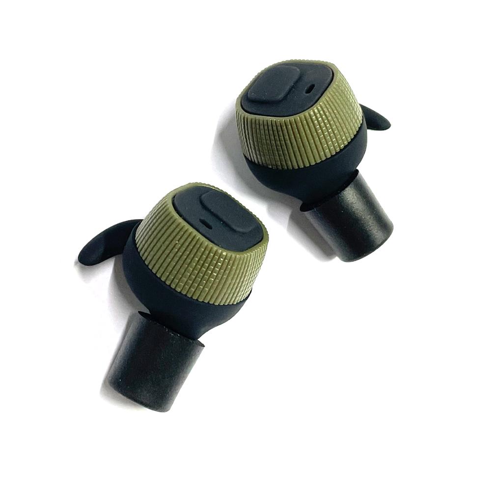 Тактические беруши Earmor M20 Mod3, Электронные беруши, Активные стрелковые наушники, Электронный слуховой протектор зелёный