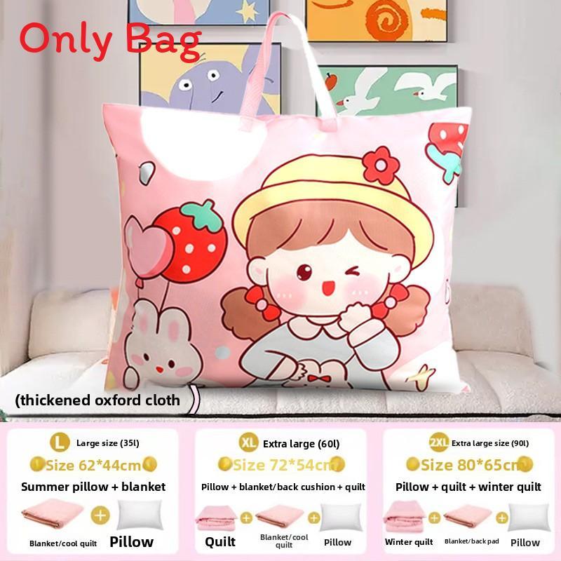 Toddler Cartoon Quilt Storage Bag With Waterproof Oxford Fabric For Bedroom And Travel Use