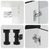 11 Piece Kitchen Cabinet Set Kalmar Black Wood Based Panel