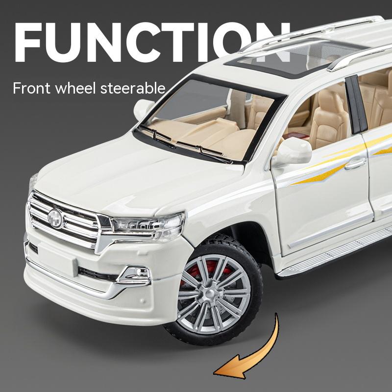 1:24 Simulated Land Cruiser SUV Alloy Car Model Ornament Metal Business Sedan Model Give Boyfriend Gift