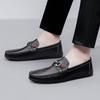 Fashion All-Match Herren Flats Echtes Leder Herren Casual Büro Slipper Hohe Qualität Herren Slip-on Flats Herren Bequemes Laufschuhwerk
