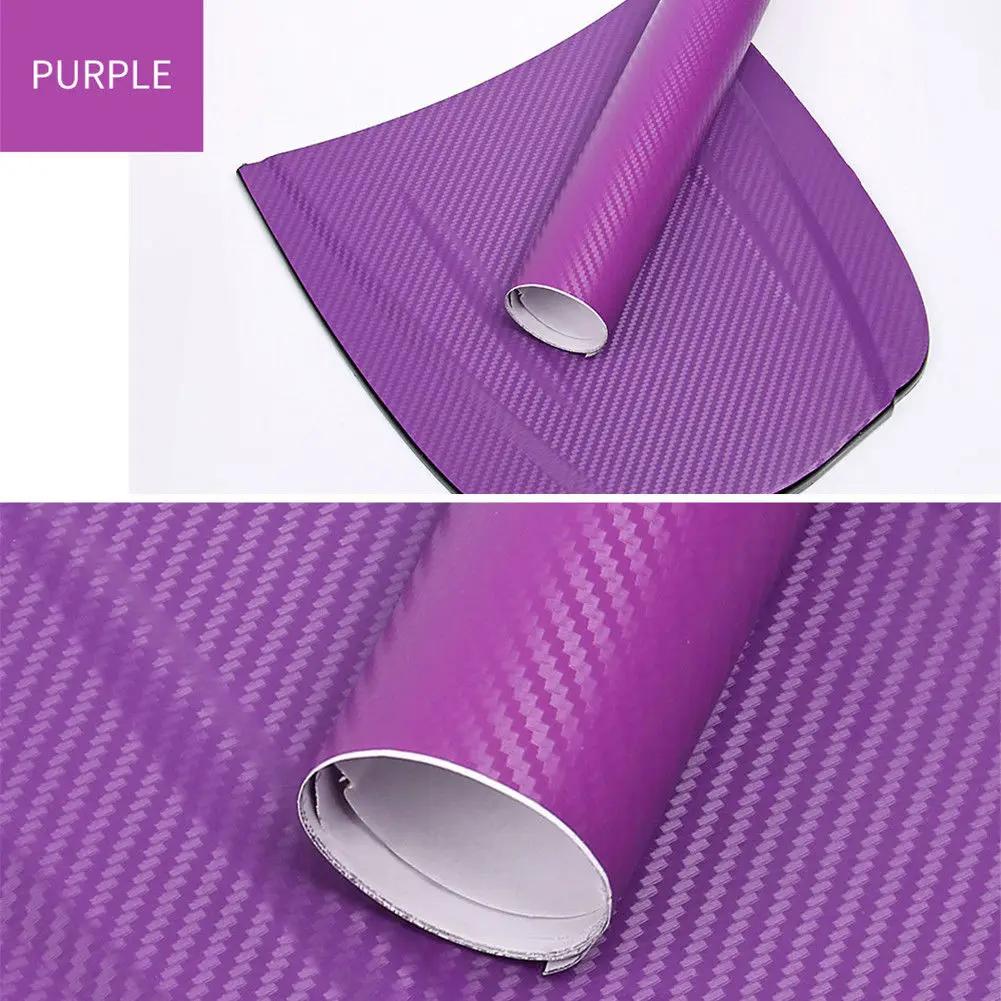 DIY Car 3D Carbon Fiber Roll Film Decorative Stickers Auto Styling Computer Laptop Skin Carbon Fiber Vinyl Film Decals 30x127cm