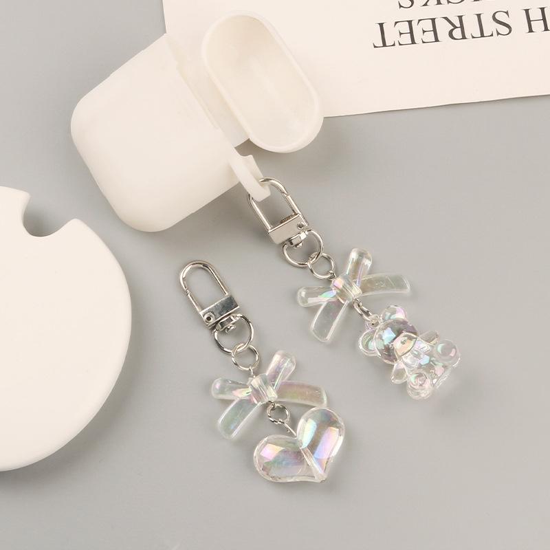 Love Heart Bear Shaped Keychains Wedding Party Gift Backpack Hanging Pendants Handbag Pendant Accessories For Women Girls Gift