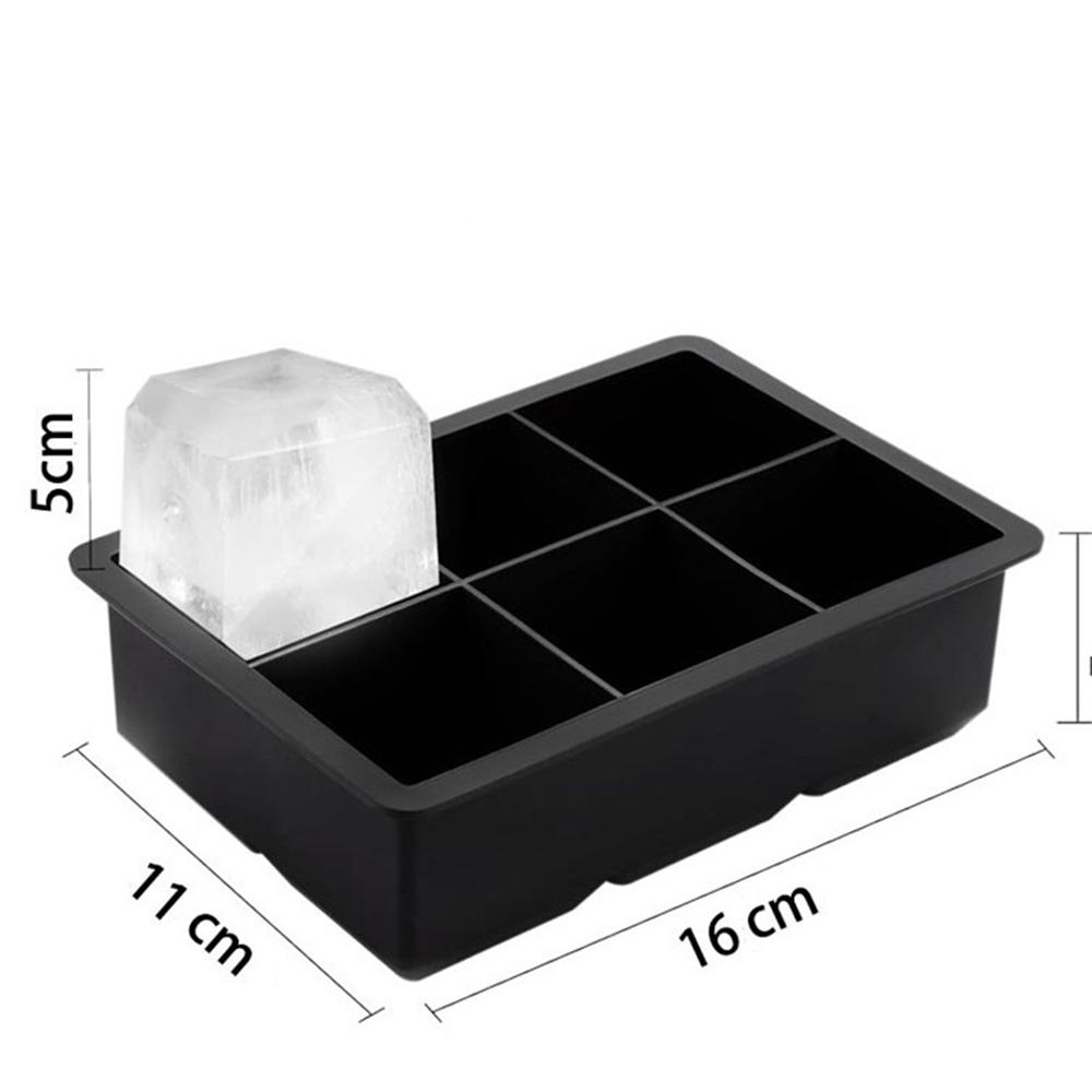 Ice Cube Trays Silicone,Ball Maker Mold, Whiskey Round Sphere Mold - Square Large for Cocktails & Bourbon Easy Release BPA Free
