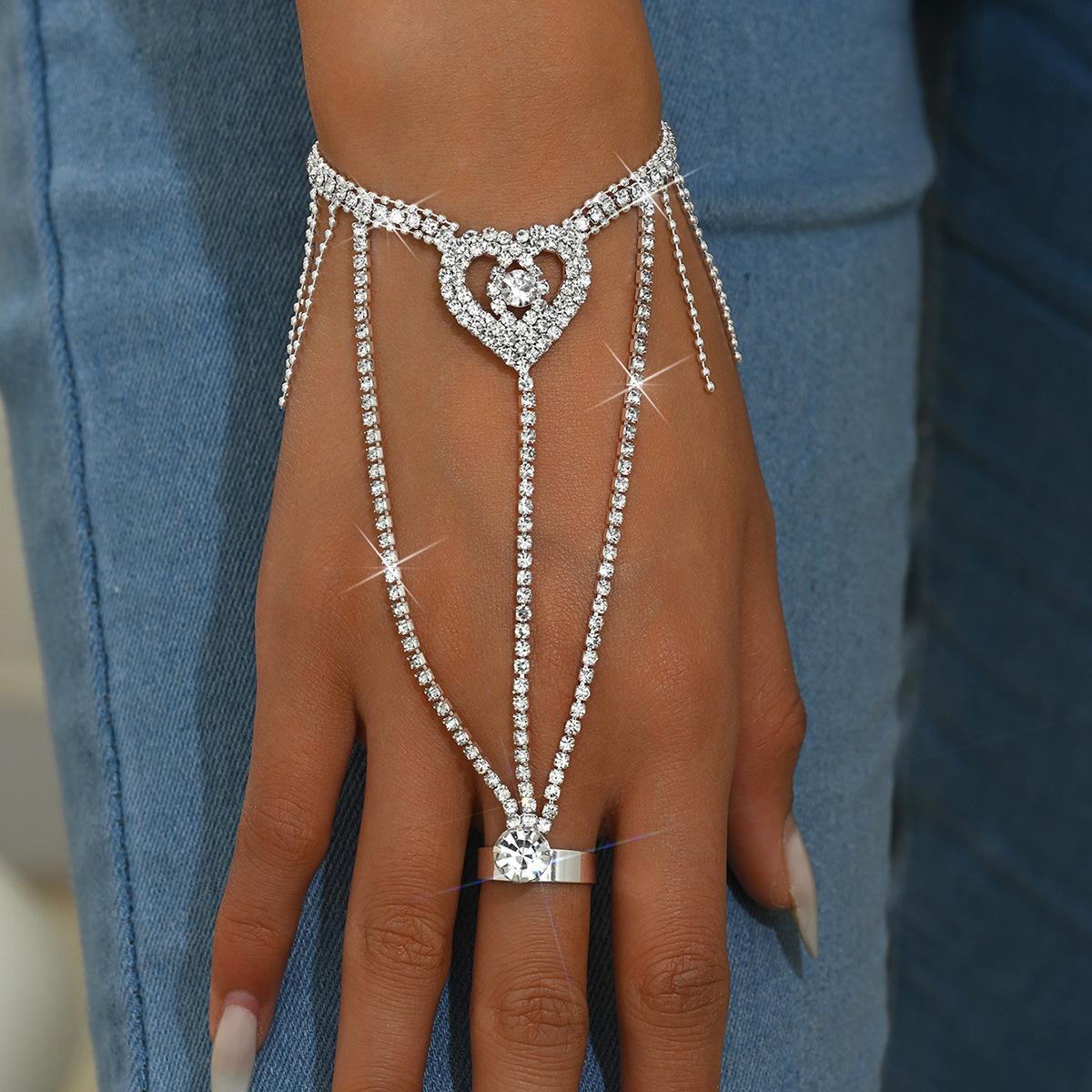 Супер Блестящий Браслет-Бабочка, Инкрустированный Алмазами, Французский Легкий Люкс, Браслет с Высококлассным Характером, Интегрированное Кольцо, Модные Аксессуары