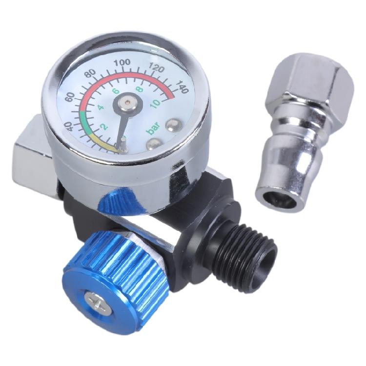Practical 1/4” Spray Guns Air Pressure Regulator Gauge for Air Spray Guns Tools