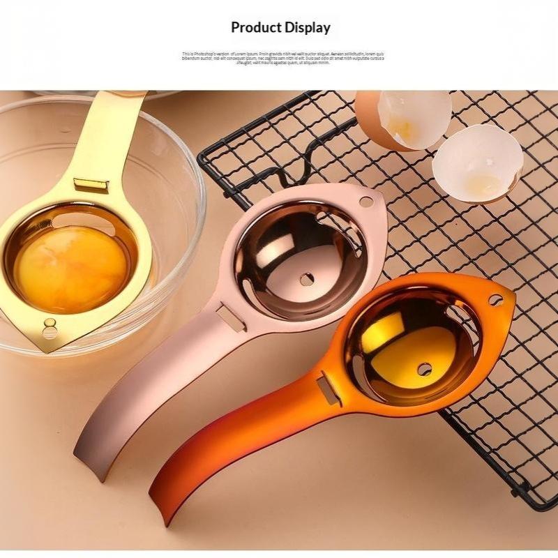 Egg Yolk White Filter Food Grade Eggs Divider Stainless Steel Sieve Kitchen Gadget Baker Tool Egg Extractor