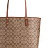 Coach City 33 Reversible Presbyopia Printed PVC Tote Bag Tote Bag Shopping Bag Mother Bag Handbag Shoulder Bag Large Women's Brown