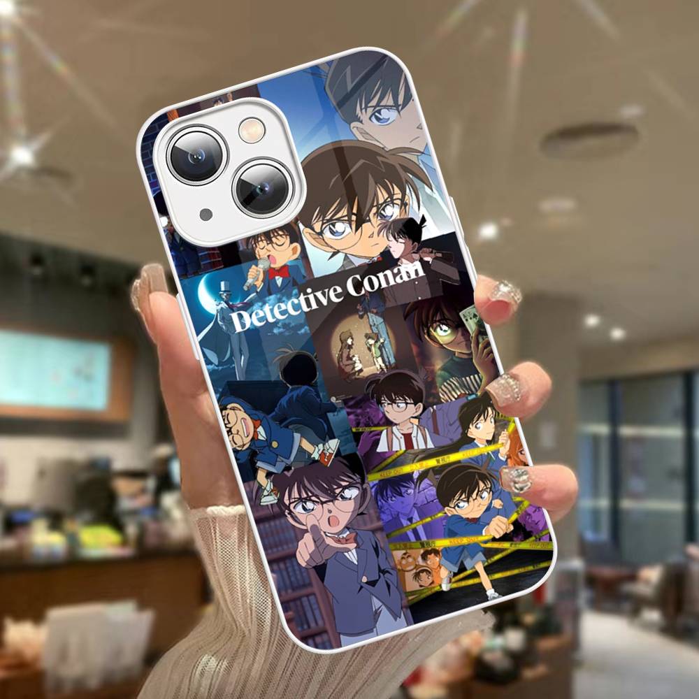 

Japan D-Detective Conan Tempered Glass For Iphone 14 13 12 11 Pro Mini XS MAX 14Plus X XS XR Cover iphone 14pro max