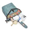 Retro Ethnic Style Embroidered Women's Shoulder Bags Soft PU Casual Ladies Messenger Bags Commuter Texture Women's Crossbody Bag for Mother's Day Gift