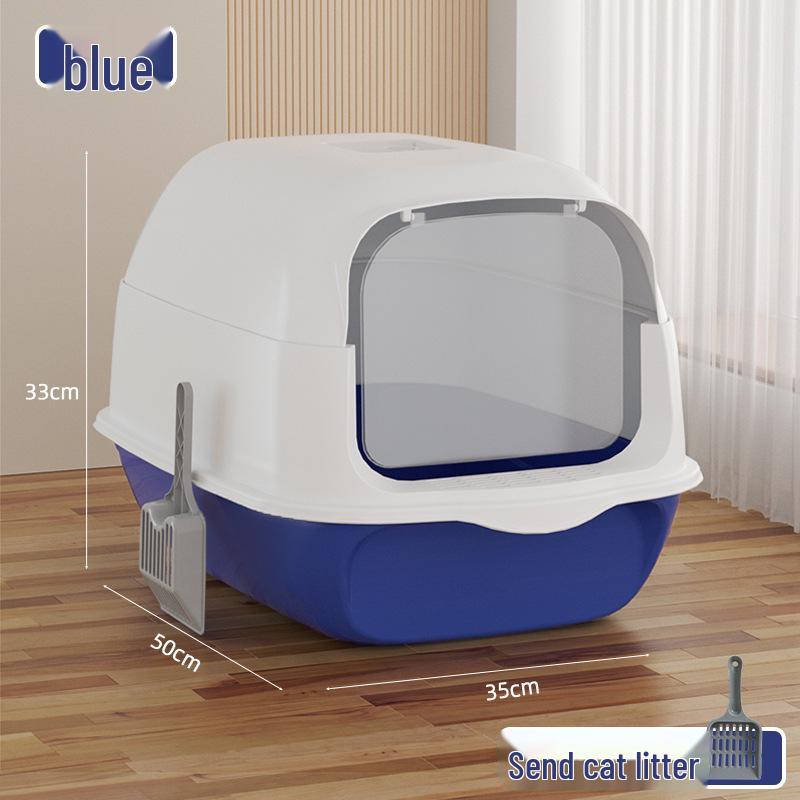 Extra-Large Enclosed Cat Litter Box: Odor & Splash-Proof, Dual-Use Design