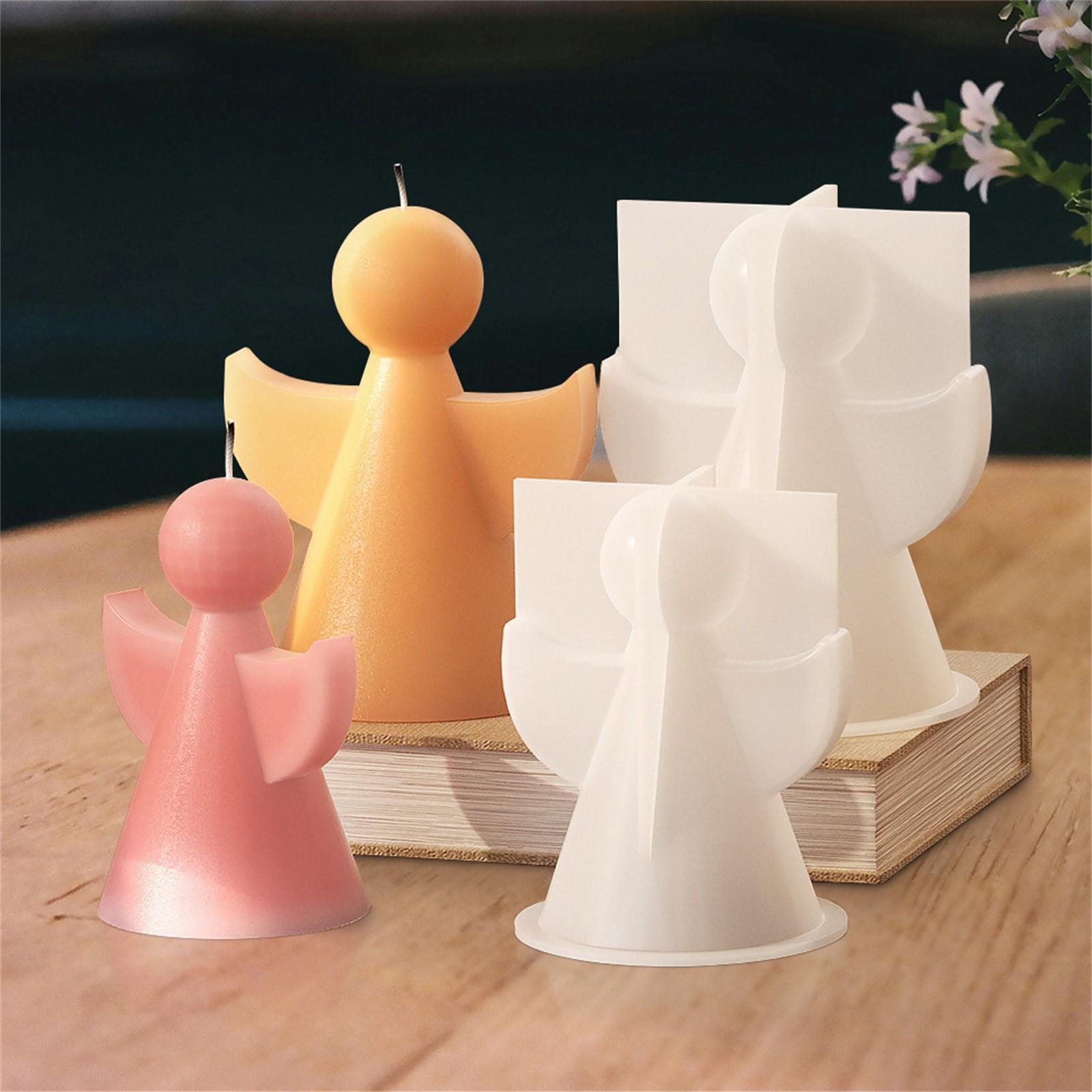 

Маленький ангел свеча силиконовая форма ручной работы милый ангел мыло ремесло подарок DIY бетон гипс смола литьевые формы домашний декор принадлежности S белый