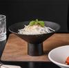 Ceramics Dinner Plate Tall leg Pasta Plates Salad Bowls Soup Basins Creative Restaurant High Feet Tableware Snack Dessert Trays