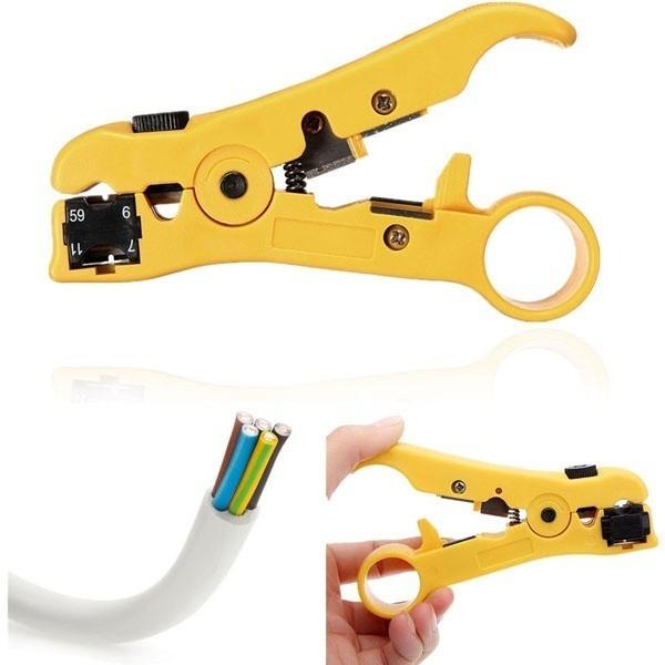 Coax Coaxial Rotary Cable Wire Cutter Stripping Tool Rg59 Rg6 Rg7 Rg11 Stripper