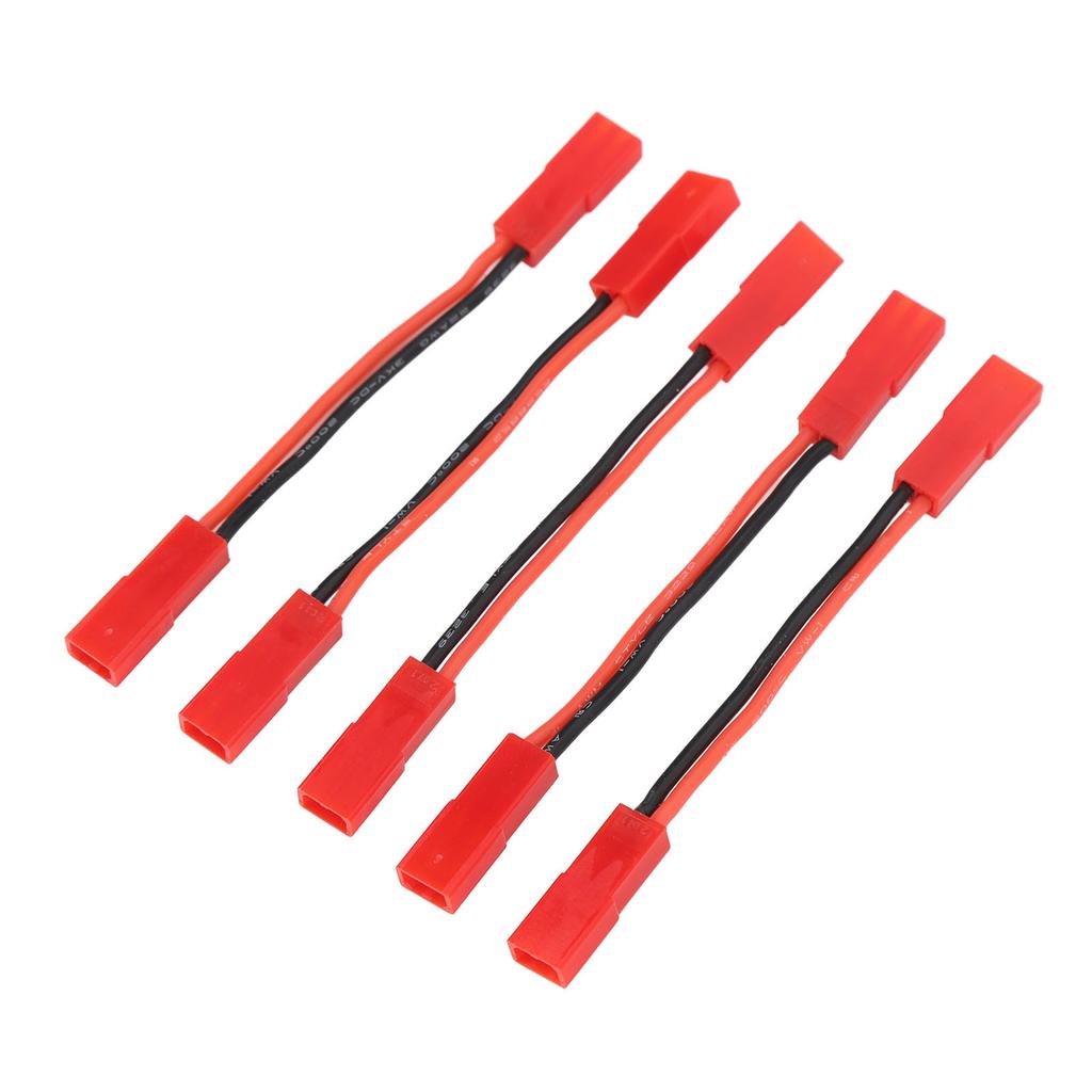 5PCS JST Female to JST Female Connector 22AWG 2 Inch RC Motor ESC Conversion Cable Plug Wire Adapter for RC Car