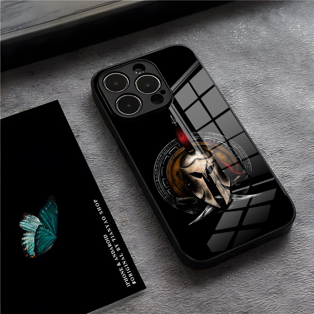 G-Gladiator Sparta Phone Case For IPhone 17 Pro Max 15 Pro 16 14 Plus 12 13 Mini 11 Pro Shockproof Glass Cover