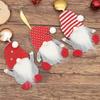 Festive Gnome Cutlery Sleeve - Christmas and New Year Table Ornament