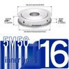 Dual-Sided Flat Timing Pulley: 5M50 Teeth, Width Options 11/16/21/27AF, Bore Size 8-30.