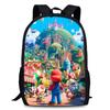 Mario Super Bros School Backpack Large Capacity Oxford Schoolbag Kids Gifts