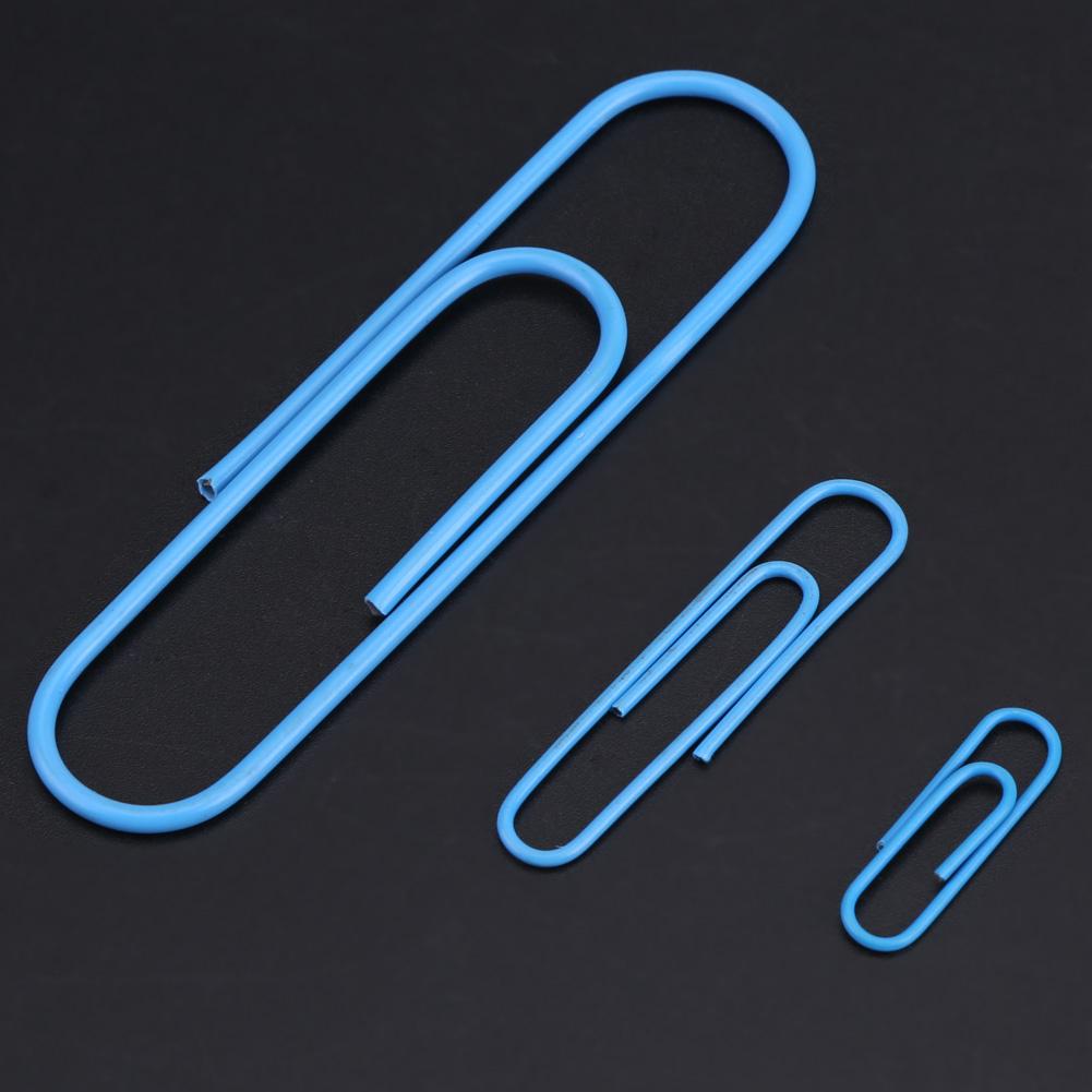Colorful Paper Clips, Large   Color Metal Clips for Decoration Neatly Organizing Files with Convenient Storage Box