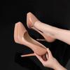 Exquisite High Heel Women's Shoes 12CM Ultra High Heel Shallow Mouth Pointed Fashion Casual Sandals High Quality Women's Shoes