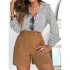 Women's Striped Button Down Shirt Long Sleeve Turn Down Collar Casual Blouse