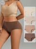 4PCS High Waist Women's Panties Body Shaper Underwear Breathable Cotton Underpants Plus Size M-5XL Panty Slimming Female Briefs