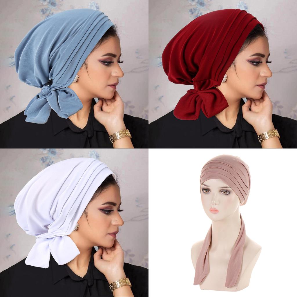 Kopfschal Mütze Aus Atmungsaktivem Polyesterstoff Für Lässige Damen Sommer- Und Winterkleidung