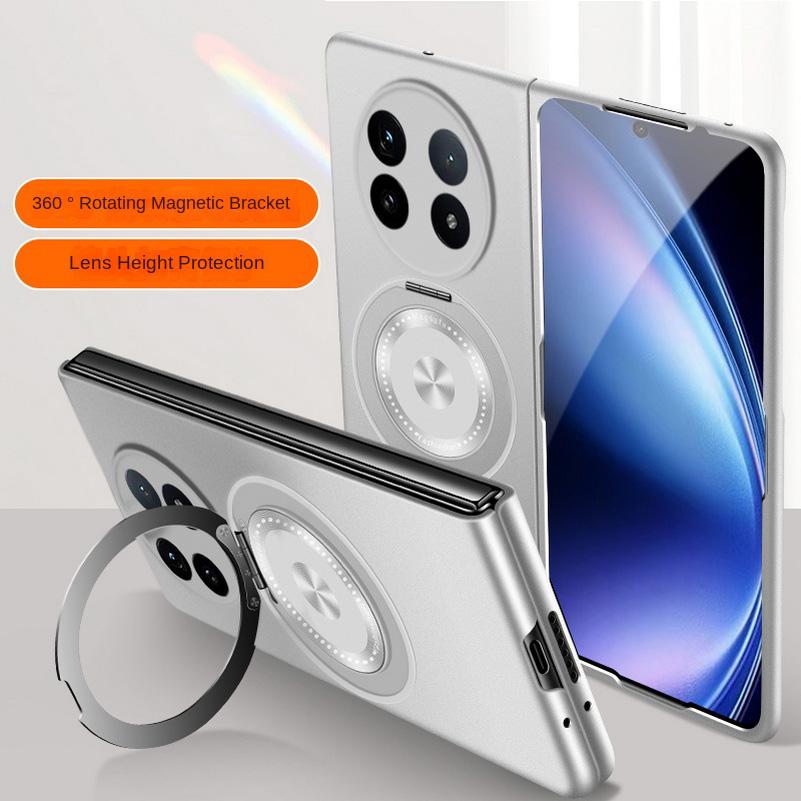 Rotatable Metal Bracket Holder Magnetic Attachment Ring Case For VIVO X Fold 5 fold5 X Fold3 Pro fold 3 Slim Protect Cover