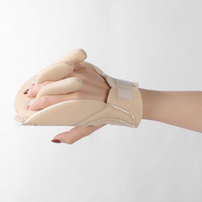 Padded Finger Separator Glove Pressure Relief Hand Contracture Pad Adjustable Palm Protector Ergonomic Fit For Elderly
