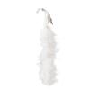 1/2Pcs White Peacock 40cm Christmas Tree Toppers Tree Decor Hanging Pendant Glittering Clip-On with Long Tail Christmas Ornament