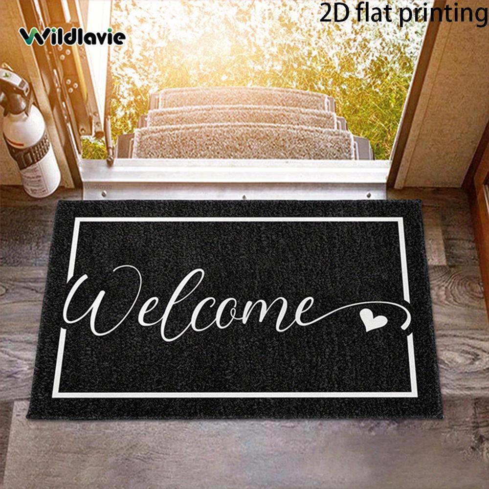 2D Flat-1PC Welcome Door Mat for Home , Welcome Mats for Home Decoration.