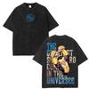 2026 Nuova Invincibile Grande Reggente Thragg Unisex Camicia Lavata, Cotone Vintage Estivo Y2k Moda Uomo Maglietta Grafica Oversize