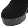 Large Size Rubber Band Thick Bottom Waterproof Table Women's Stage Thick High Heel Short Boots