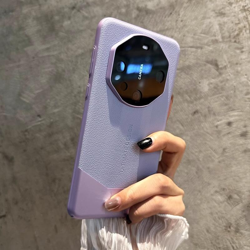 Extraordinary Master Is Suitable for Huawei Mate60pro Mobile Phone Case 40 Plain Leather Mate70 Anti Fall P70 Protective Case