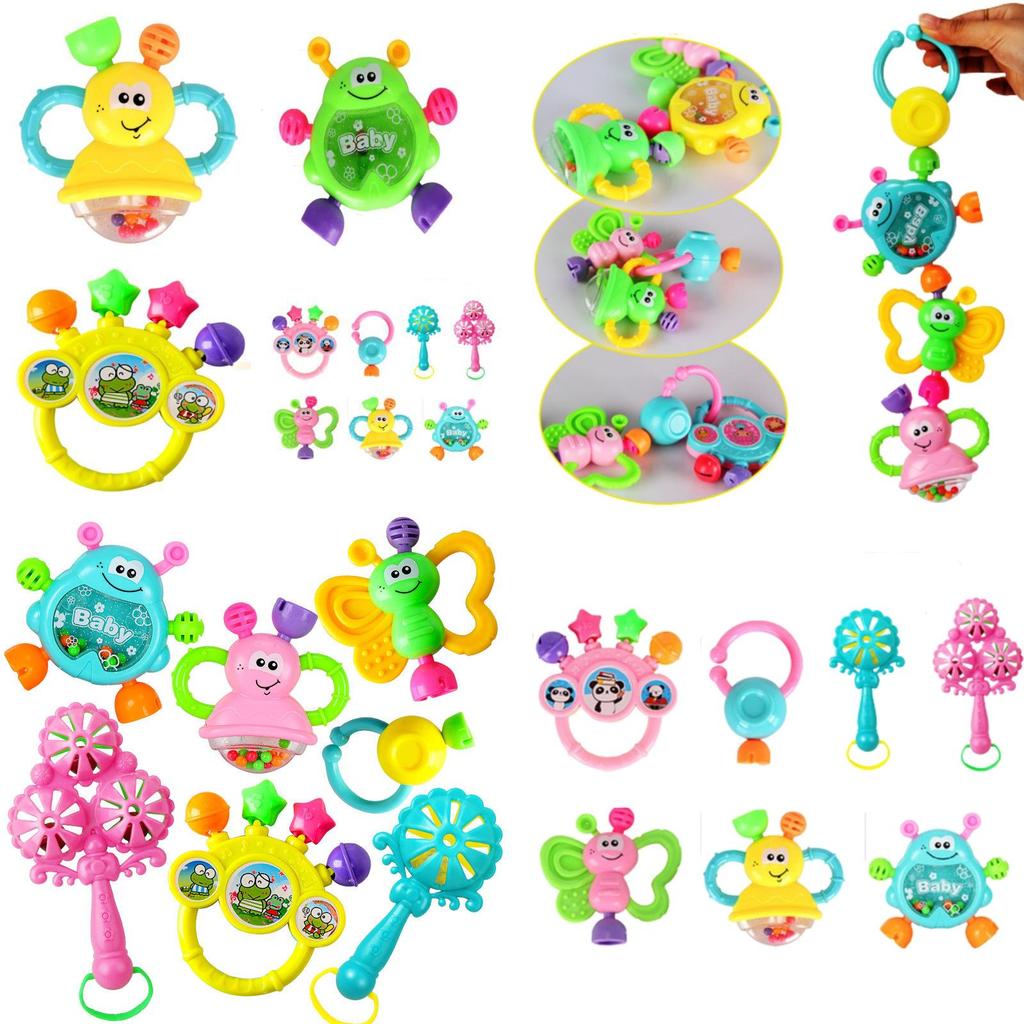 Set Newborn Rattle Baby Early Education Handbell Fancy Musical 7pcs Toys