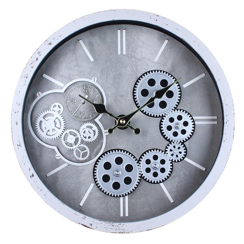 

35CM Retro High-end Wall Clock for Living Room New Style Ancient Style Modern Creative Wall Clock 35CM style 4